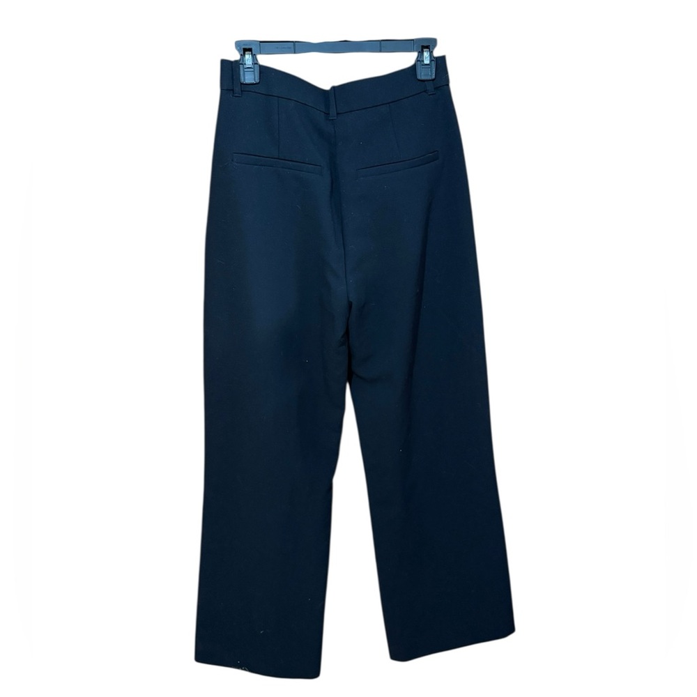 Abercrombie & Fitch Women's Classic Black Wide-Leg Trouser Pants Business - Picture 3 of 4